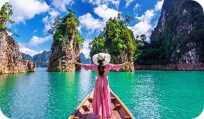 Bateau sur lagon